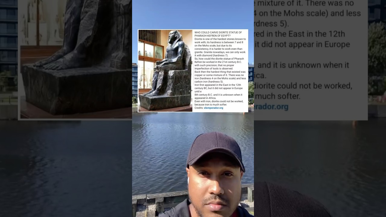 Who possessed the skill to sculpt a diorite statue of Pharaoh Kefren of Egypt?