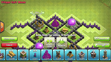 Clash of Clans - NEW EPIC TH7 DARK ELIXIR FARMING BASE! | W/ AIR SWEEPER + EFFECTIVE TRAPS!