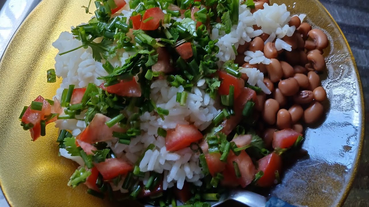 Meu almoço- Arroz e feijão