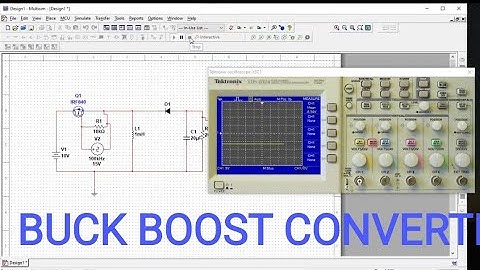 #Simulation of buck boost converter in multisim | #buckboost converter multisim simulation