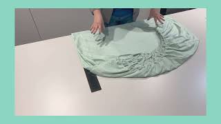 hampr | How to fold fitted sheets the "hampr way"