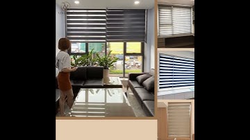 Rèm cầu vồng tự động cho văn phòng