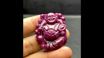 Mặt Phật Di Lặc Ruby Phi Tự Nhiên #MRB-210617-04