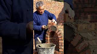 Old School Brick Mason Skills 🧱✨ | Satisfying Wall Building