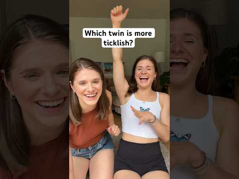 Which twin is most ticklish?? #twins #shorts #relatable #siblings #funny #challenge