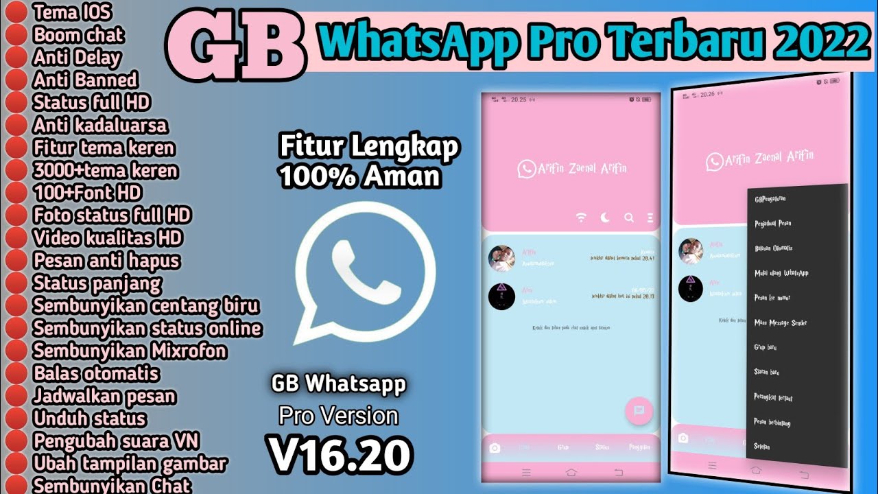 GB Whatsapp Terbaru 2022 || Wa Gb Terbaru 2022 || Anti kadaluarsa Wa Mod V16.20