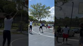 No defense at all #reaction #trending #fyp #hooper #ballislife #streetball #basketball #3pointer