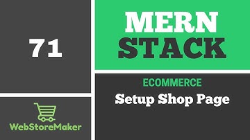 [71] Setup Shop Page - Ecommerce Tutorial using MERN Stack