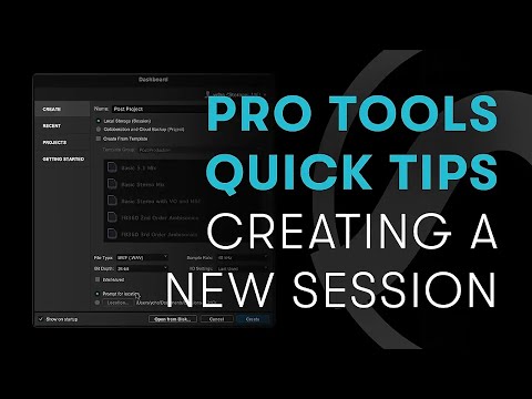 Pro Tools Quick Tips: Creating a New Session