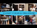 CLOSET CLEAN & ORGANIZE WITH ME! KON MARI STYLE CLEAN WITH ME // SHYVONNE MELANIE TV