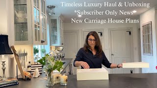 Sharing a few luxury items, NEWS FLASH for Subscribers around the world, carriage house