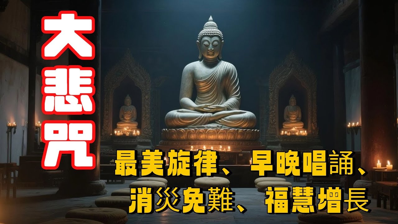 《大悲咒》高音質唱誦 注音版 最美旋律、早晚唱誦、消災免難、福慧增長！#佛歌 #佛教 #佛陀 #佛法 #佛教故事 #禅意生活