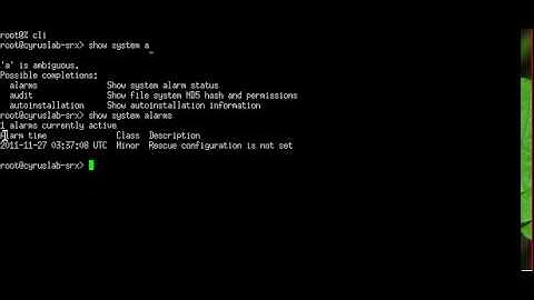 Junos: Create rescue configuration