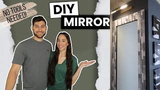 DIY Full Length Mirror | Inexpensive and No Tools Needed!