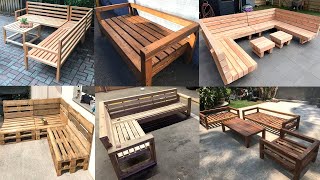 Greenery and Comfortable Wooden Outdoor Sofa Ideas