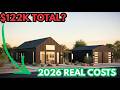 Cost to Build a Tiny NARROW LOT MINIMALIST & Detached Garage Barndominium in 2026 (DIY Breakdown)