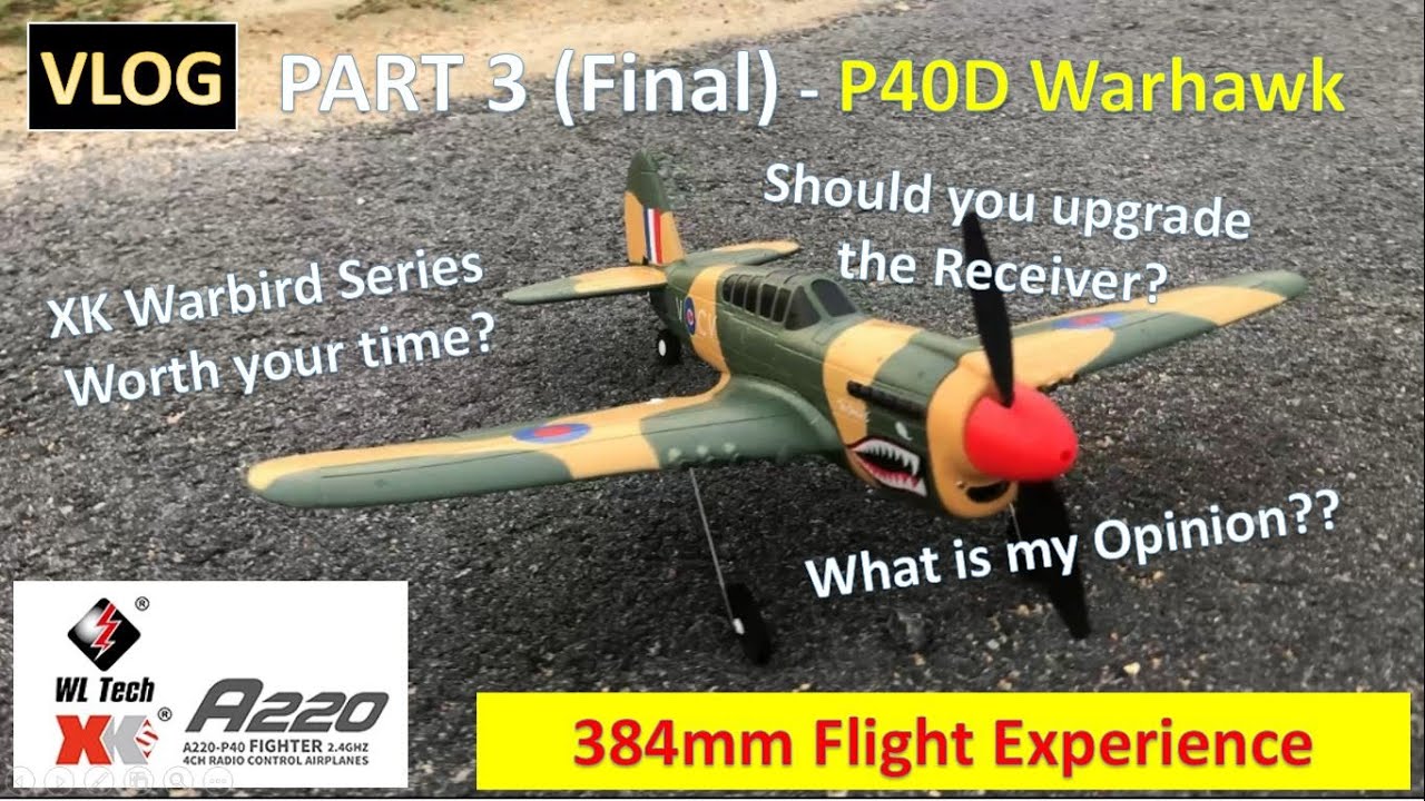 Wltoys XK A220 P40 Mini Warbird Part 3 (Final Thoughts, Flight