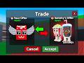 Trading LUCKY BLOCKS to SECRET POPCURU in Steal a Brainrot