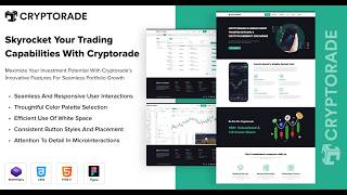 CryptoRade HTML Website Template - Professional Crypto &amp; Exchange UI 🚀📈
