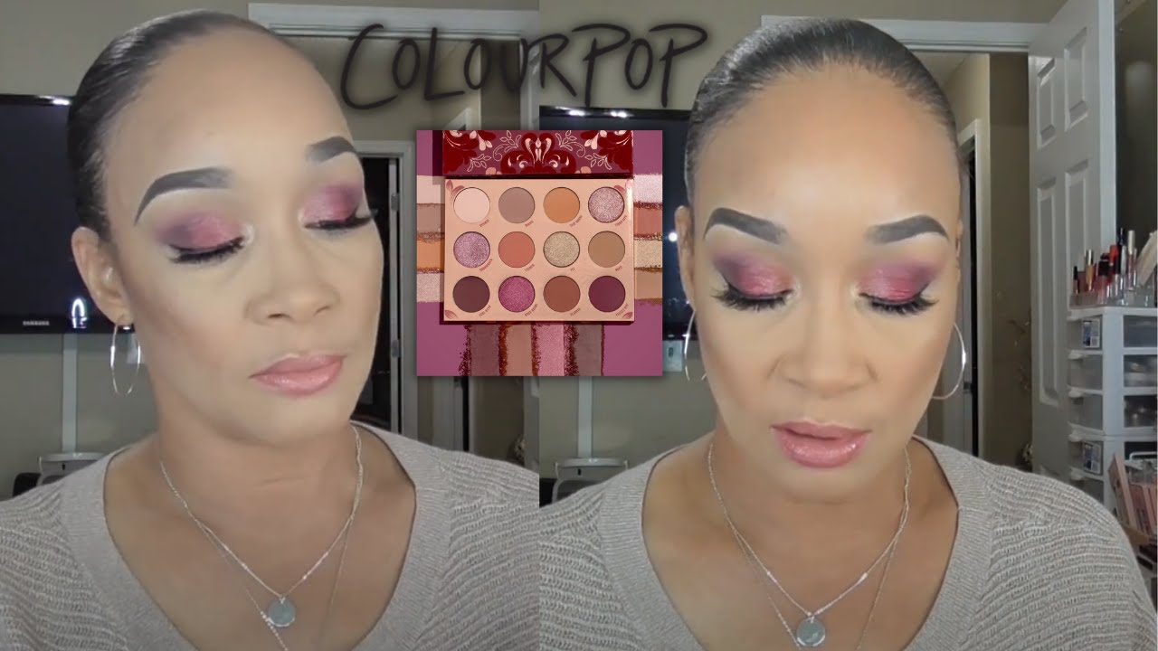 Mauvy Pink Eyeshadow Tutorial | Colourpop Plush Like Me Palette