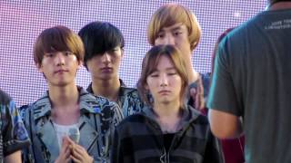 [Fancam] 120825 SNSD @ Korea-China Music Festival Rehearsal ending