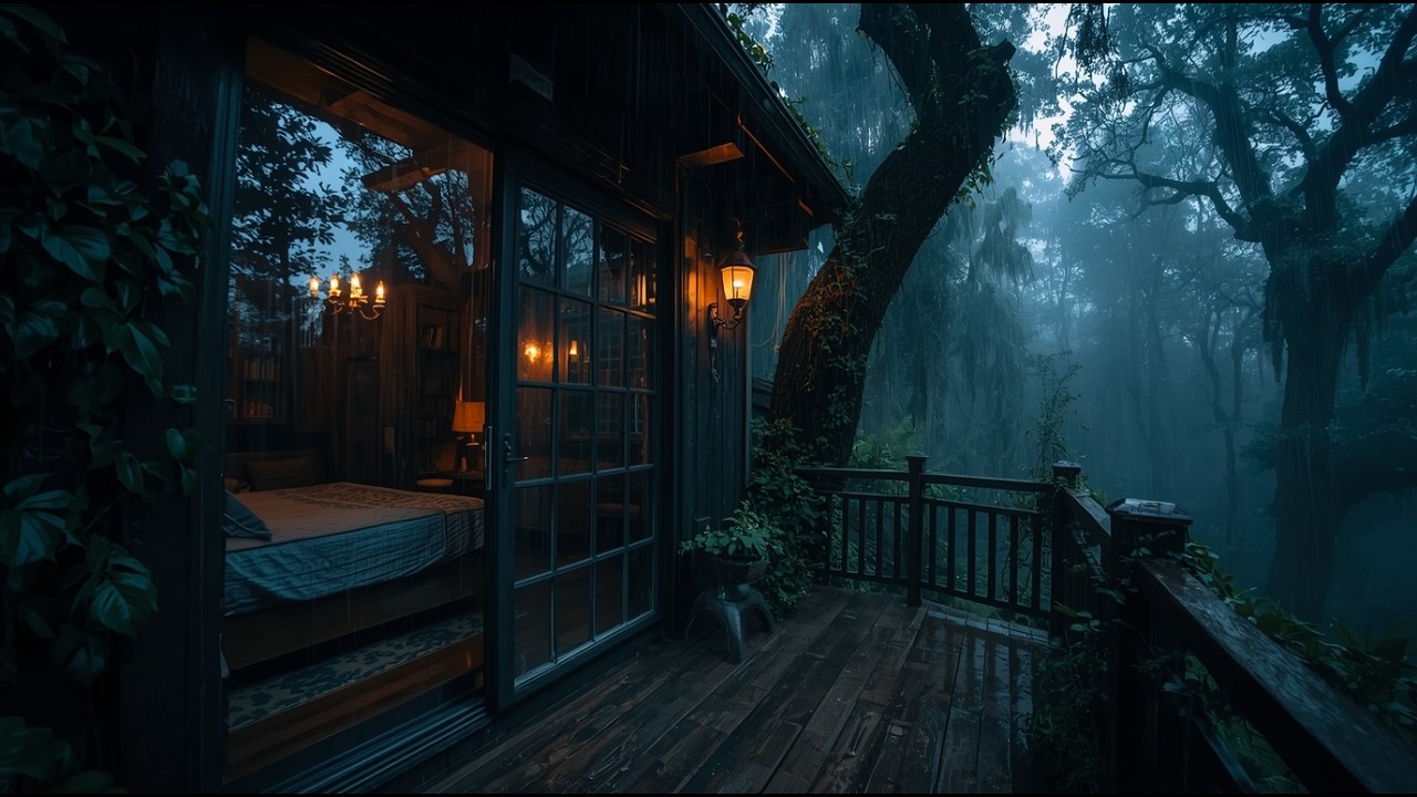 Rain Sounds for Sleeping: Ultimate Deep Sleep Forest Cabin Ambience