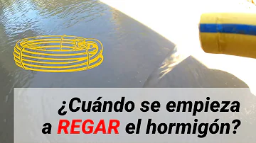 ¿Qué ocurre si no se riega el hormigón?