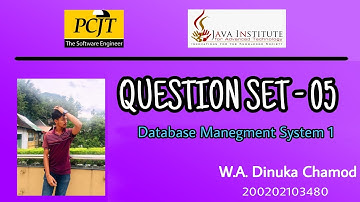 Question Set - 05 | Database Management System 1 | Java Institute