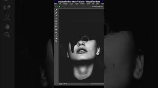 Creating the drip effect using liquify tool in Photoshop | Learn Photoshop | Simplified Tuts #shorts