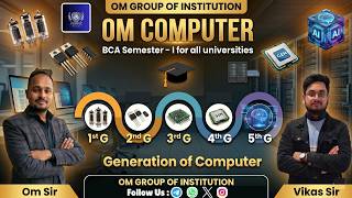 Generation of Computer | BCA Semester-1 | 1st to 5th Gen Explained 🖥️ | By Vikas Sir
