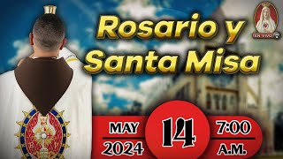 Rosario y Santa Misa en Caballeros de la Virgen, 14 de mayo de 2024 ⚜️ 7:00 a.m.