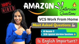 Amazon VCS Top Interview Questions 2026 | This is how i got selected twice | Tips & new updates 💪🏻😱