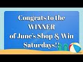 🥳 June&#39;s Shop &amp; Win Saturdays Prize Winner! 🥳