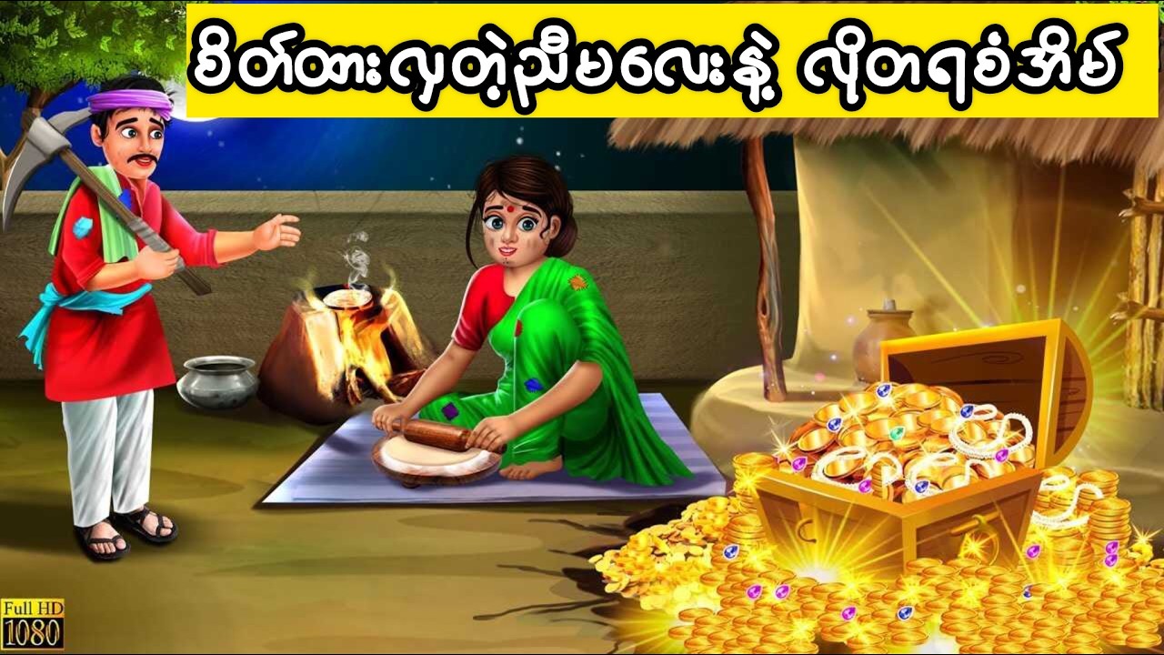 စိတ်ထားလှတဲ့ညီမလေးနဲ့ လိုတရစံအိမ် #ကာတွန်း #ပုံပြင် #မြန်မာကာတွန်း