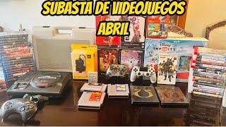 SUBASTA DE VIDEOJUEGOS ABRIL 2024