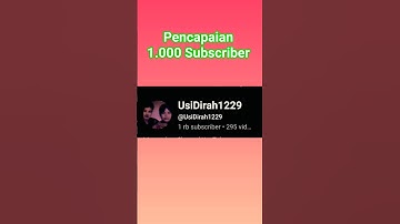Pencapaian 1.000 Subscriber TERIMA KASIH #udcytrenungan #katabijak #videoshort