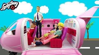 Miraculous doll Family LOL Surprise Airplane Travel La Famille Miraculous poupées voyage en avion