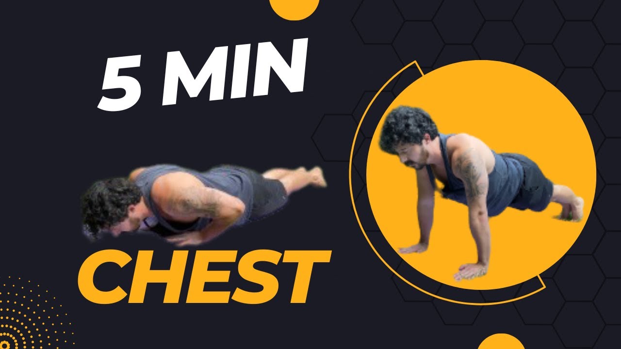 5 Minute Home Chest Workout - No Equipment Needed! - YouTube