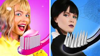 Rich Barbie vs Broke Wednesday Addams! Awesome Parenting Hacks in Jail! Funny Moments