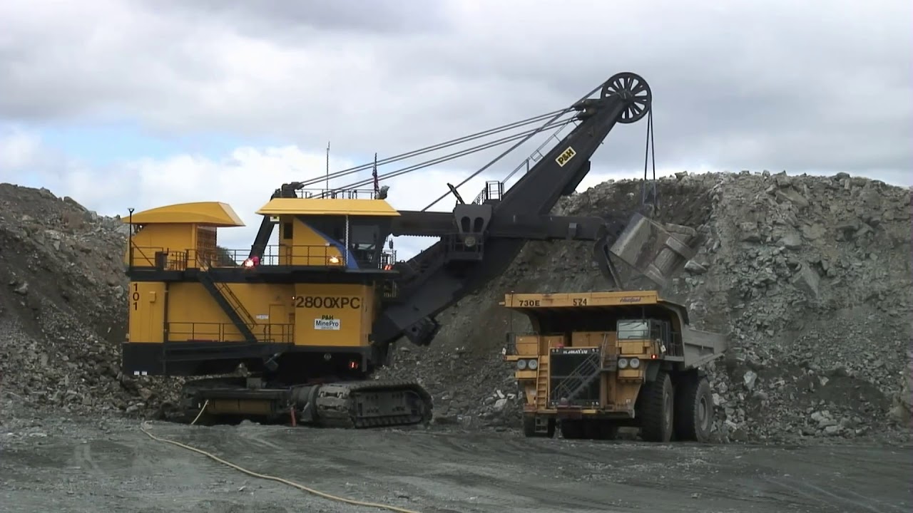 Komatsu electric rope shovel YouTube