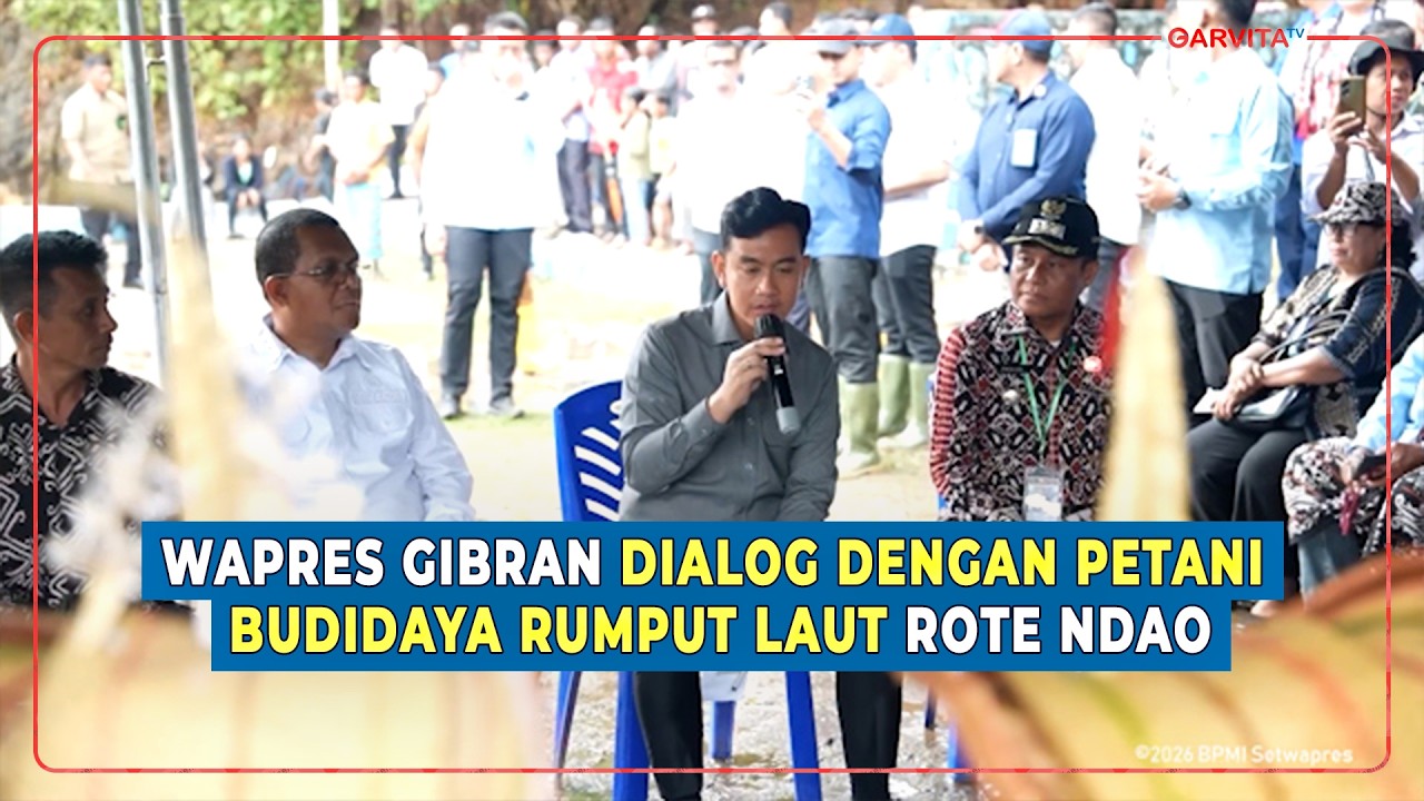 Wapres Gibran Dialog dengan Petani Budidaya Rumput Laut Rote Ndao