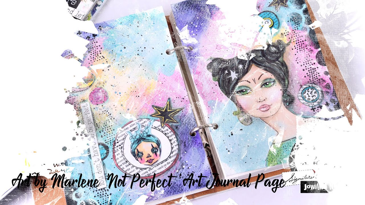 Art By Marlene Art Journaling Page Not Perfect YouTube