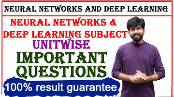 neural networks and deep learning subject important questions jntuh btech r18, r20, r22 btech NNDL