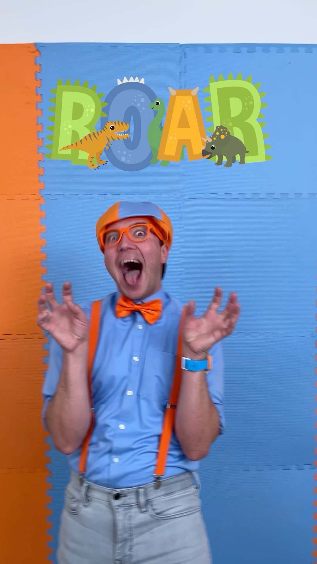 How to DANCE and Roar like a Dinosaur?! Blippi's Dance Break! #shorts #blippi