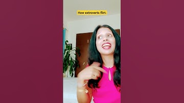 How extroverts flirt vs. how introverts flirt 👀🤔😂 #shorts ❤ #relatable