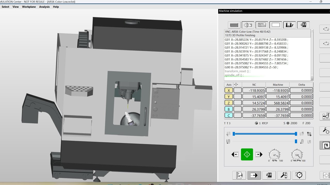 Review and simulation post Hypermill Haas UMC 500Ss