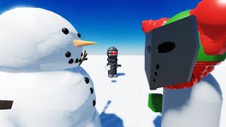 Tricky builds a Snowman (Madness combat Christmas edition) - Roblox animation