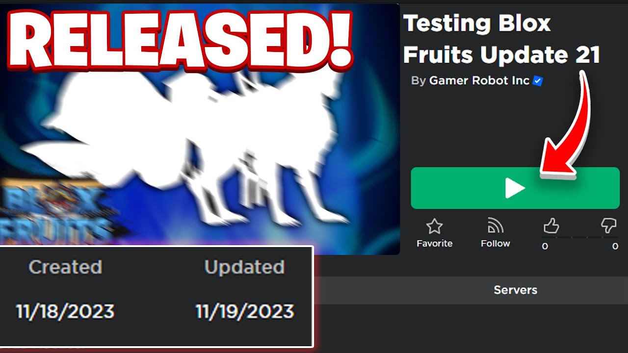 🐯🍩UPDATE] sever test Blox Fruits - Roblox