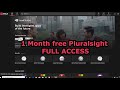 How to get 1 month free pluralsight full access