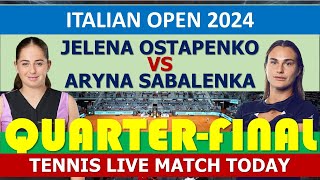 Aryna Sabalenka vs Jelena Ostapenko | WTA Rome 2024